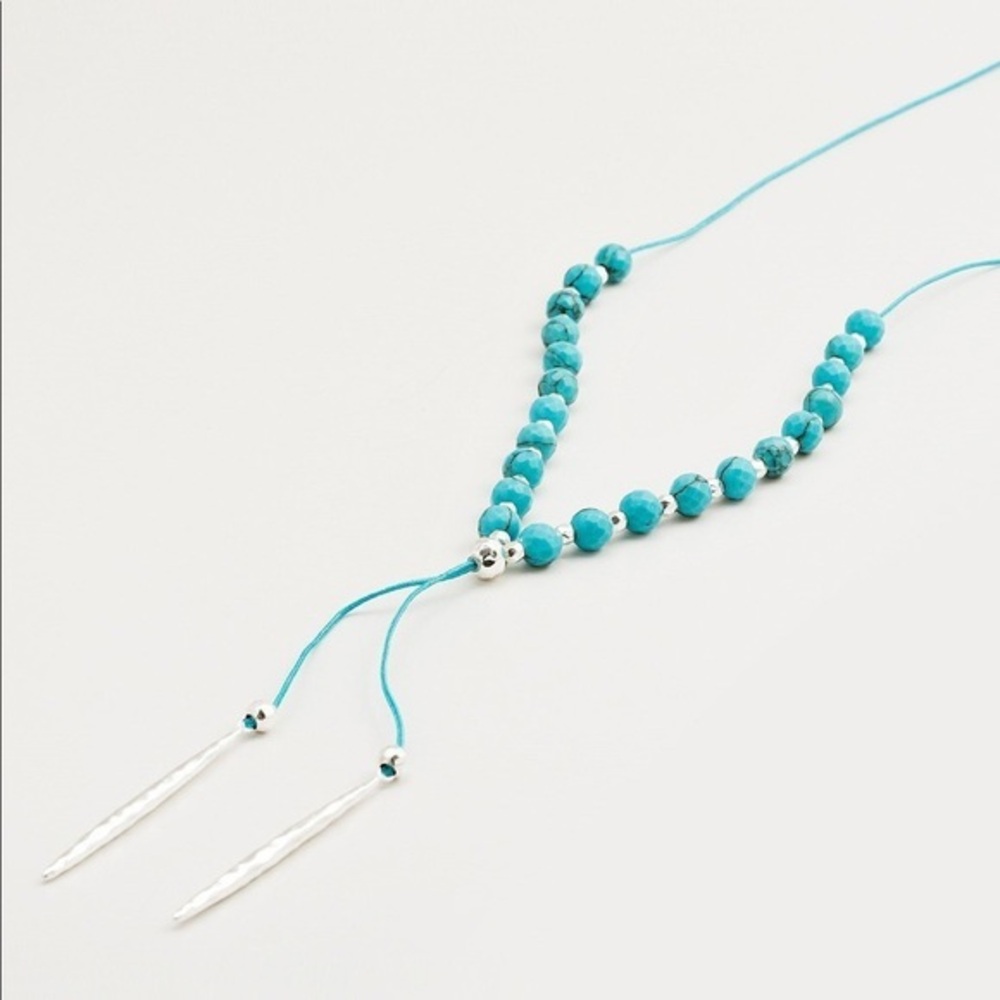 GORJANA POWER GEMSTONE TURQUOISE BEADED NECKLACE
